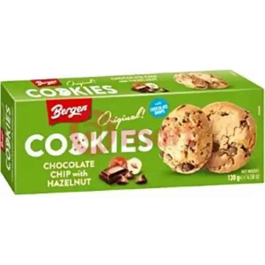 Bergen Chocolate Chip With Hazelnut 130G